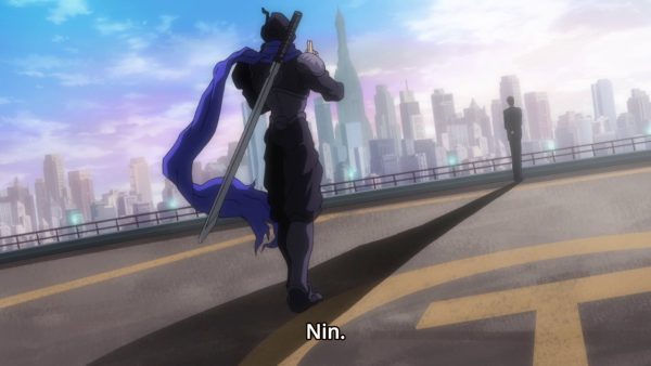 The Shadow, Nin is complemented on the Quality of his work. He looks like a bit of a Yokai Ninja