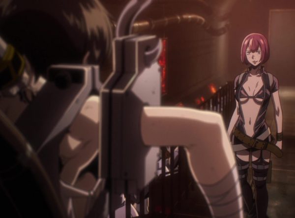 No Guns Life - 01-15 Tetsuro and Sister Karen about to do a Procedure